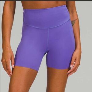 Lululemon Base Pace 6” Bike Shorts Charged Indigo